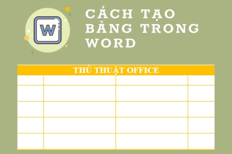 Bỏ túi 4 cách tạo bảng trong Word cực đơn giản