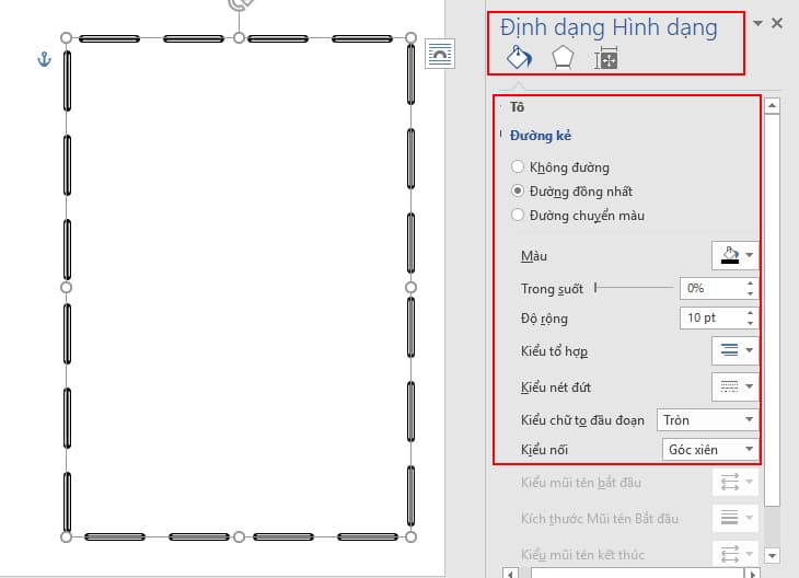 Lợi ích khi tạo khung cho văn bản