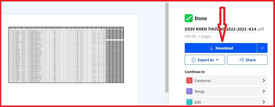 cách chuyển Excel sang PDF
