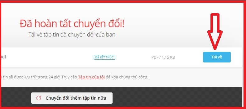 Cách chuyển đổi Excel sang PDF