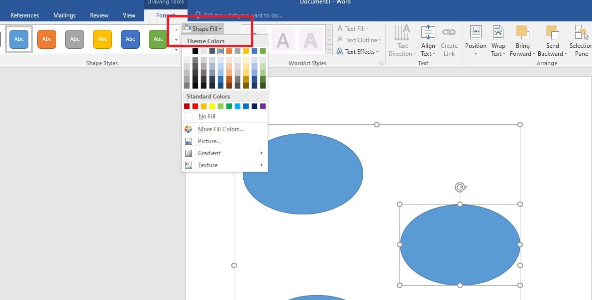 Dùng Drawing Tools để vẽ sơ đồ trong văn bản Word