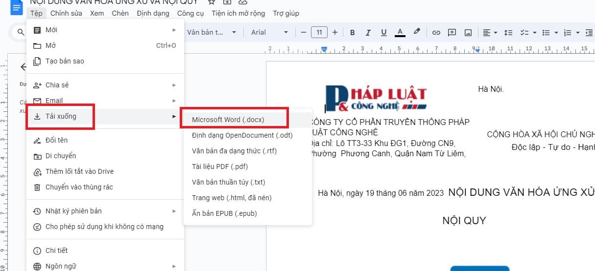 Cách chuyển file PDF sang Word trên máy tính bằng Google Docs