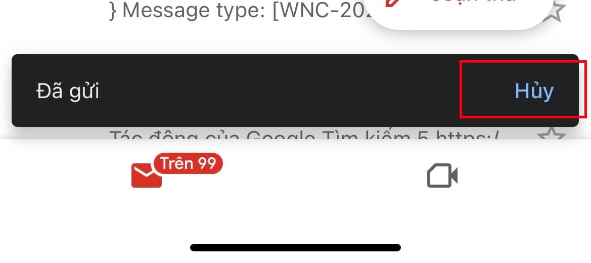 Cách thu hồi email đã gửi trong Gmail trên điện thoại