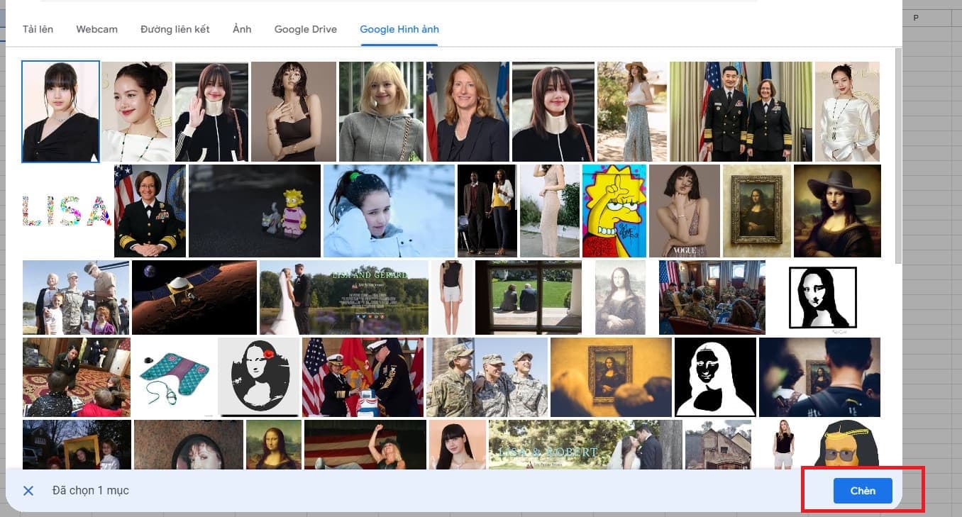 Cách chèn ảnh vào ô trong Google Sheets với Image in cell