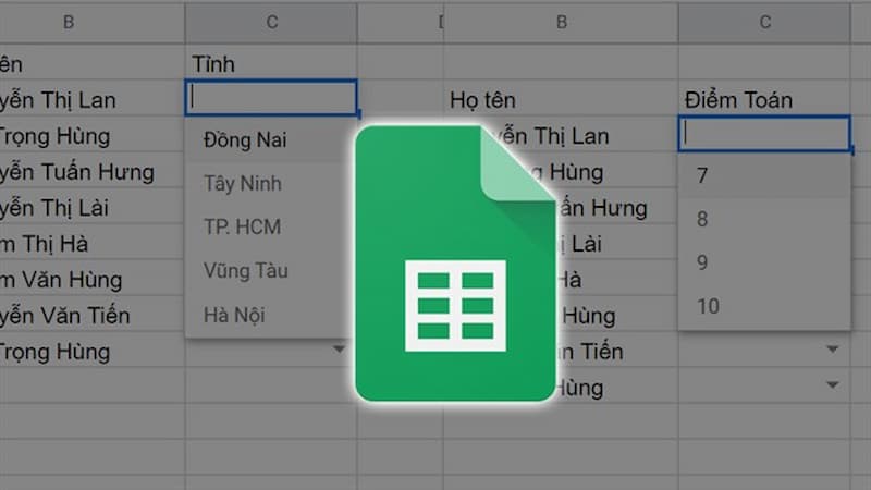 Lợi ích khi tạo danh sách thả xuống trong Google Sheets