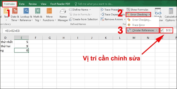 Cách khắc phục lỗi vòng lặp trong hàm SUM