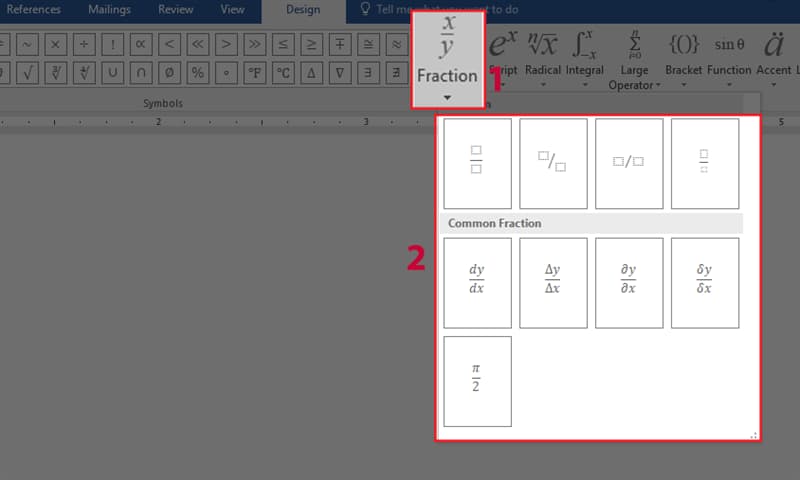 Sử dụng công cụ Equation (Phương trình)