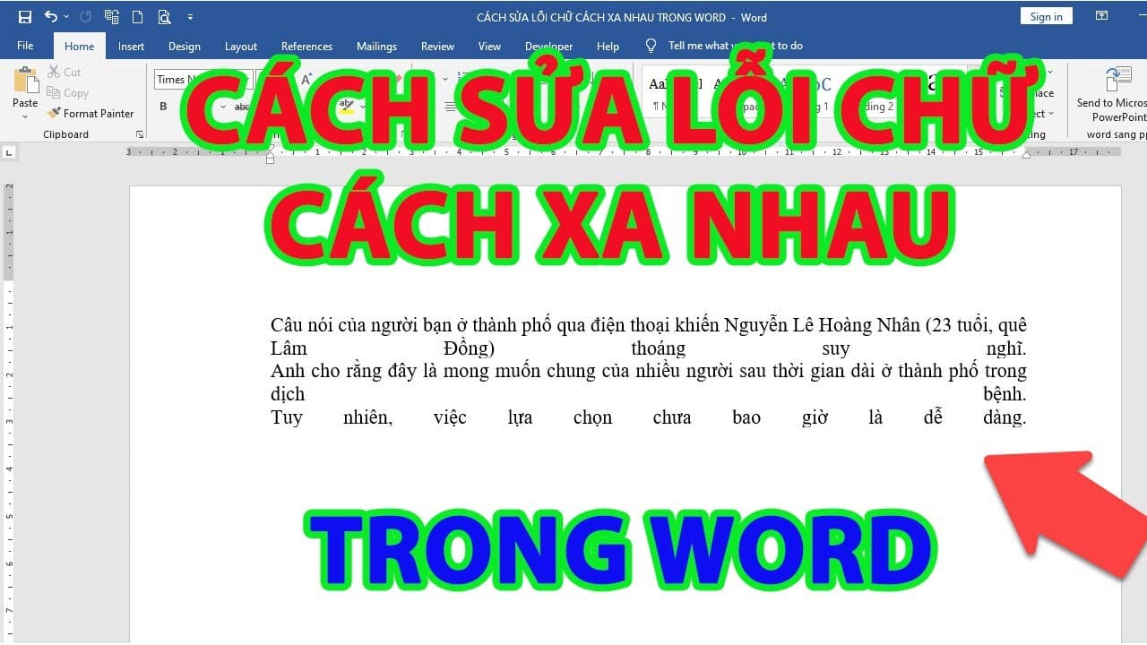 Hướng Dẫn Sửa Lỗi Cách Chữ Trong Word Đơn Giản và Hiệu Quả