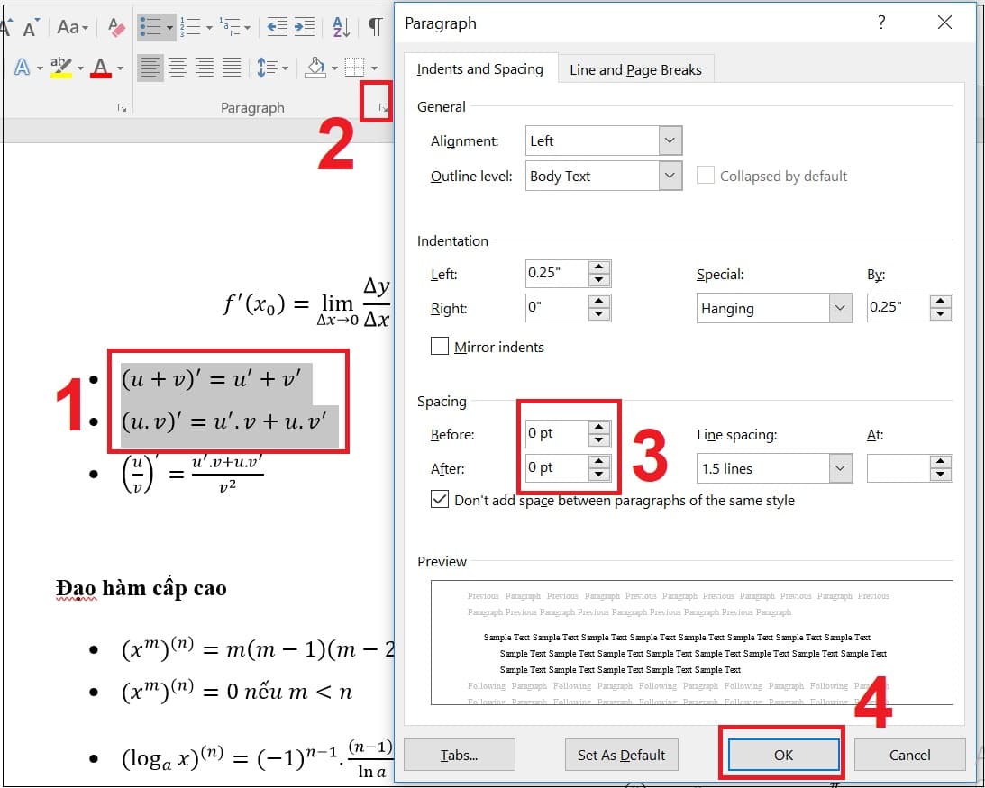 Cách sửa lỗi cách dòng trong Word