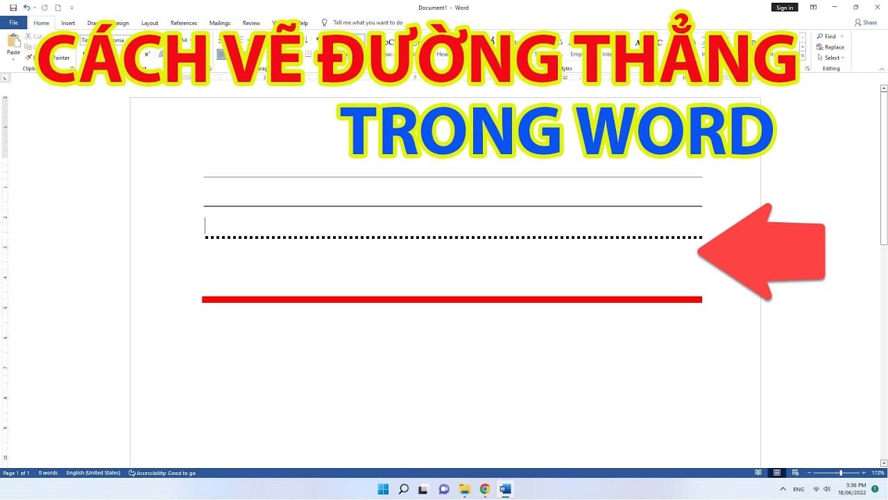 Hướng dẫn các cách kẻ đường thẳng trong Word đơn giản